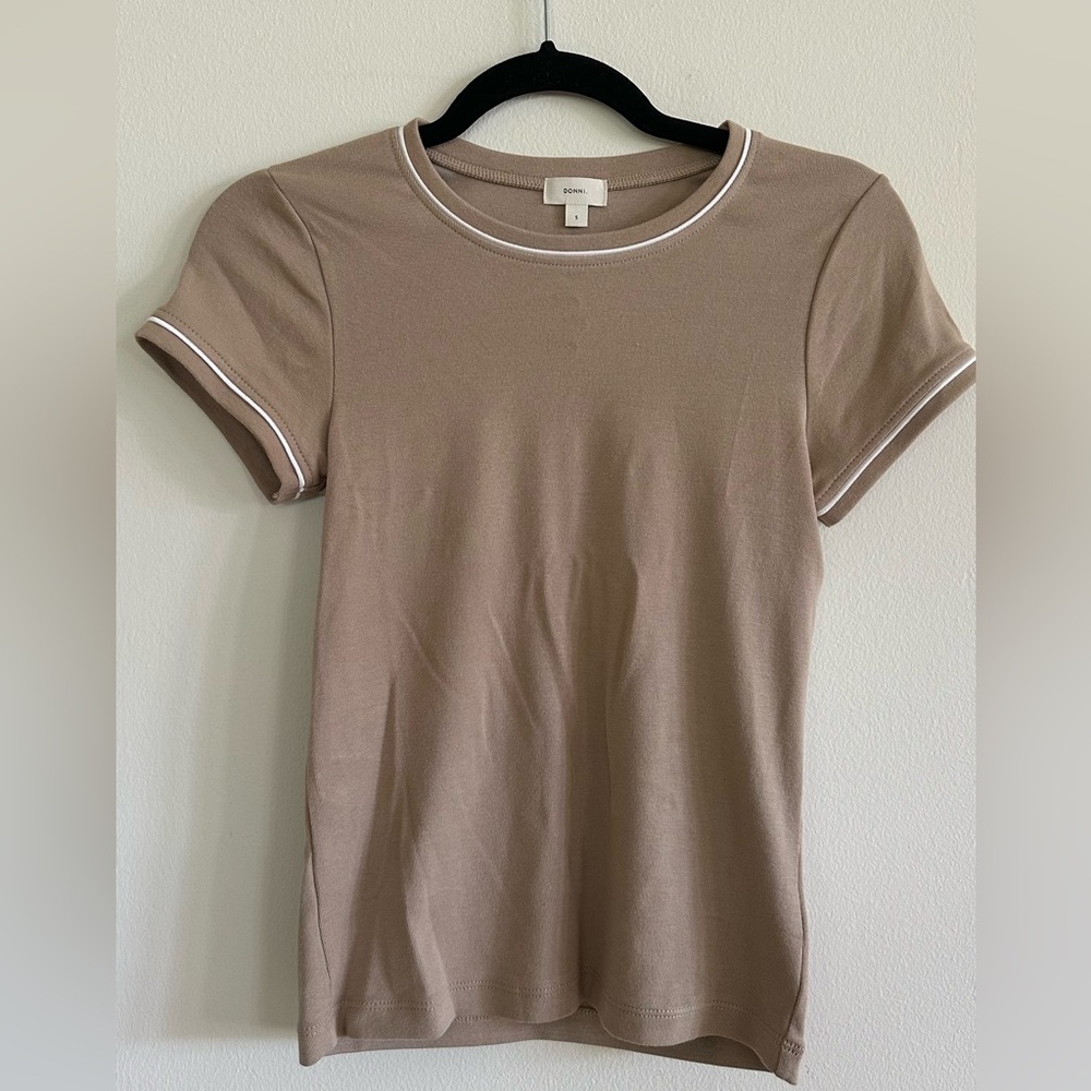 DONNI. Brown Top